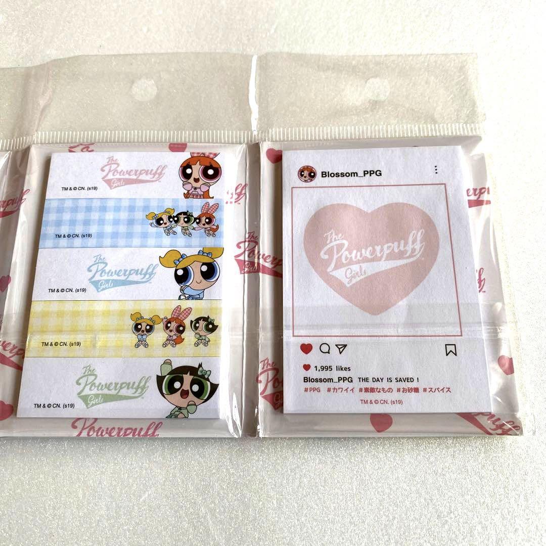 Powerpuff Girls 未開封商品 POWERPUFF GIRLS パワーパフガールズ 付箋＆メモセット 新品未