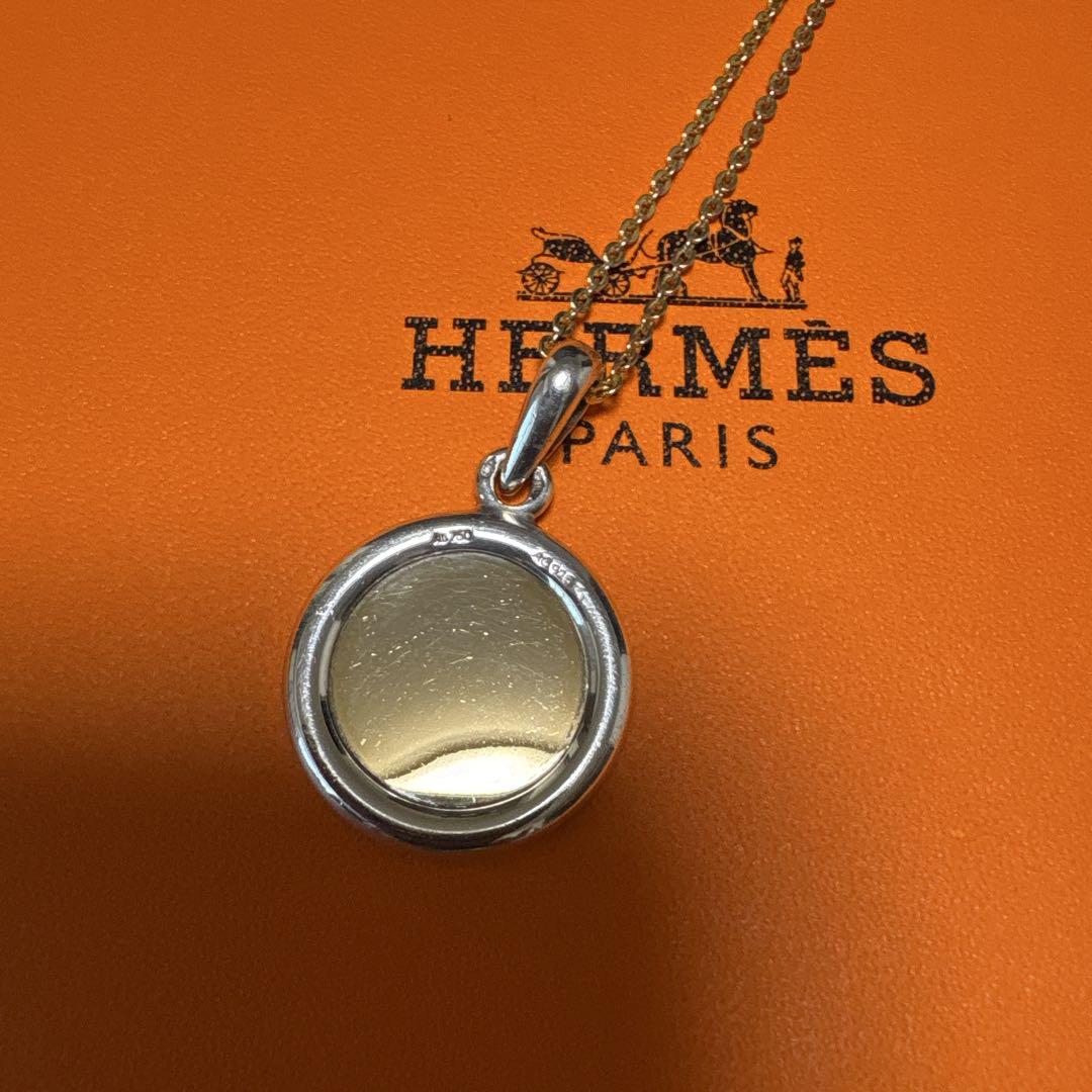 LHERMES AU750（k18）AG925セリエペンダントトップ HERMES エルメス セリエ ペンダントトップ 750×925 ネックレス