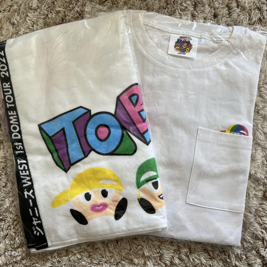 ジャニーズWEST ライブTシャツ タオル - メルカリ