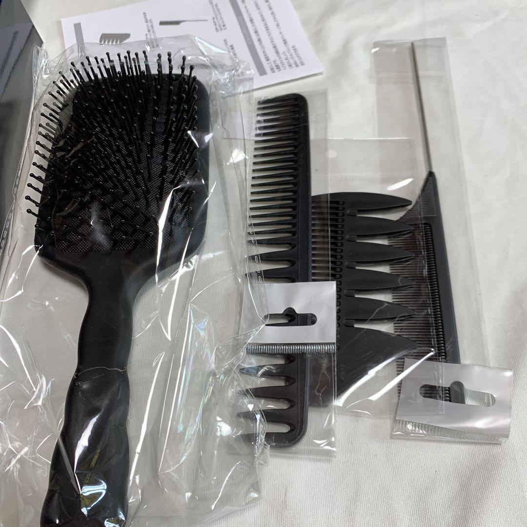 ヘアコームセット パドルブラシ ブラシ ヘアセット テールコーム メンズ ヘアコームセット パドルブラシ ヘアセット テールコーム
