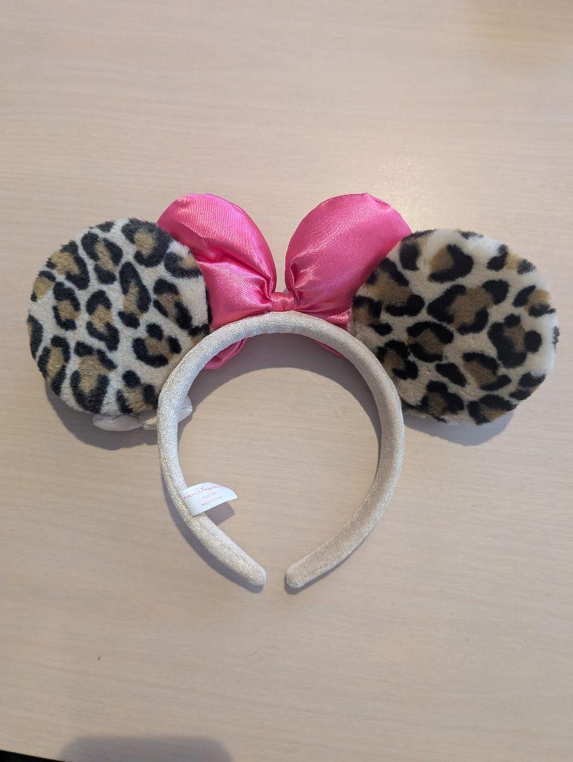 ディズニー カチューシャ ミニーマウス ヒョウ柄 ぬいぐるみ