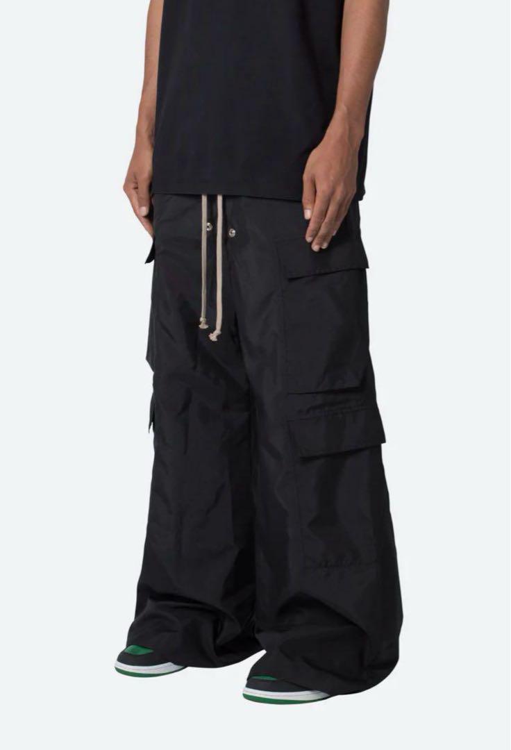 【mnml】RAVE DOUBLE CARGO PANTS BLACK XS