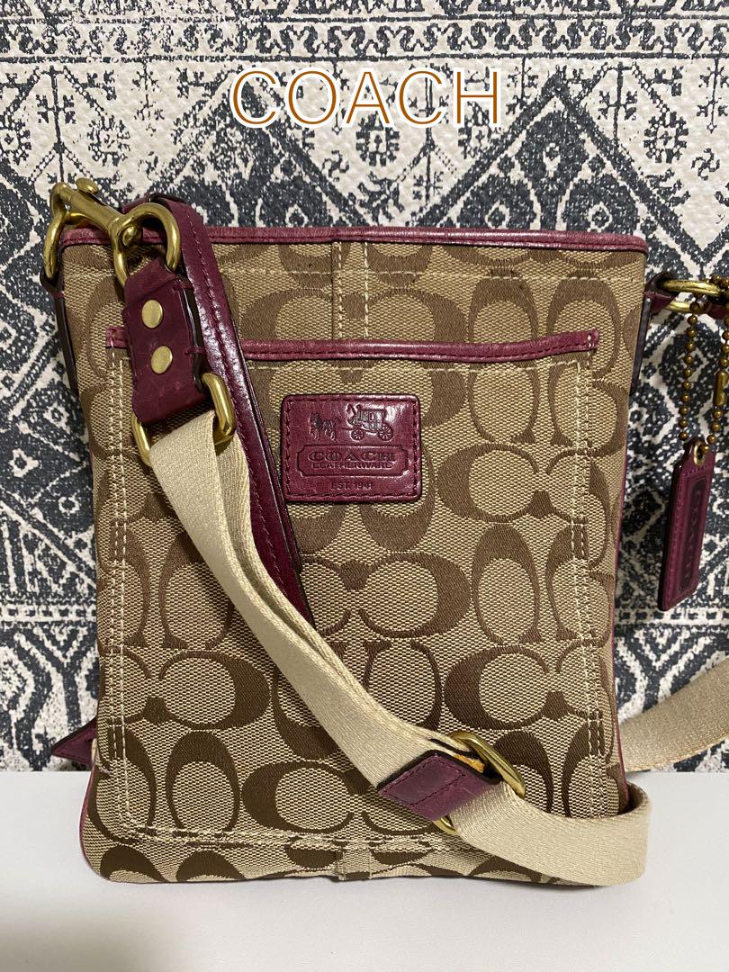 【良品】COACH コーチ 41542 シグネチャー ショルダーバッグ 斜め掛け