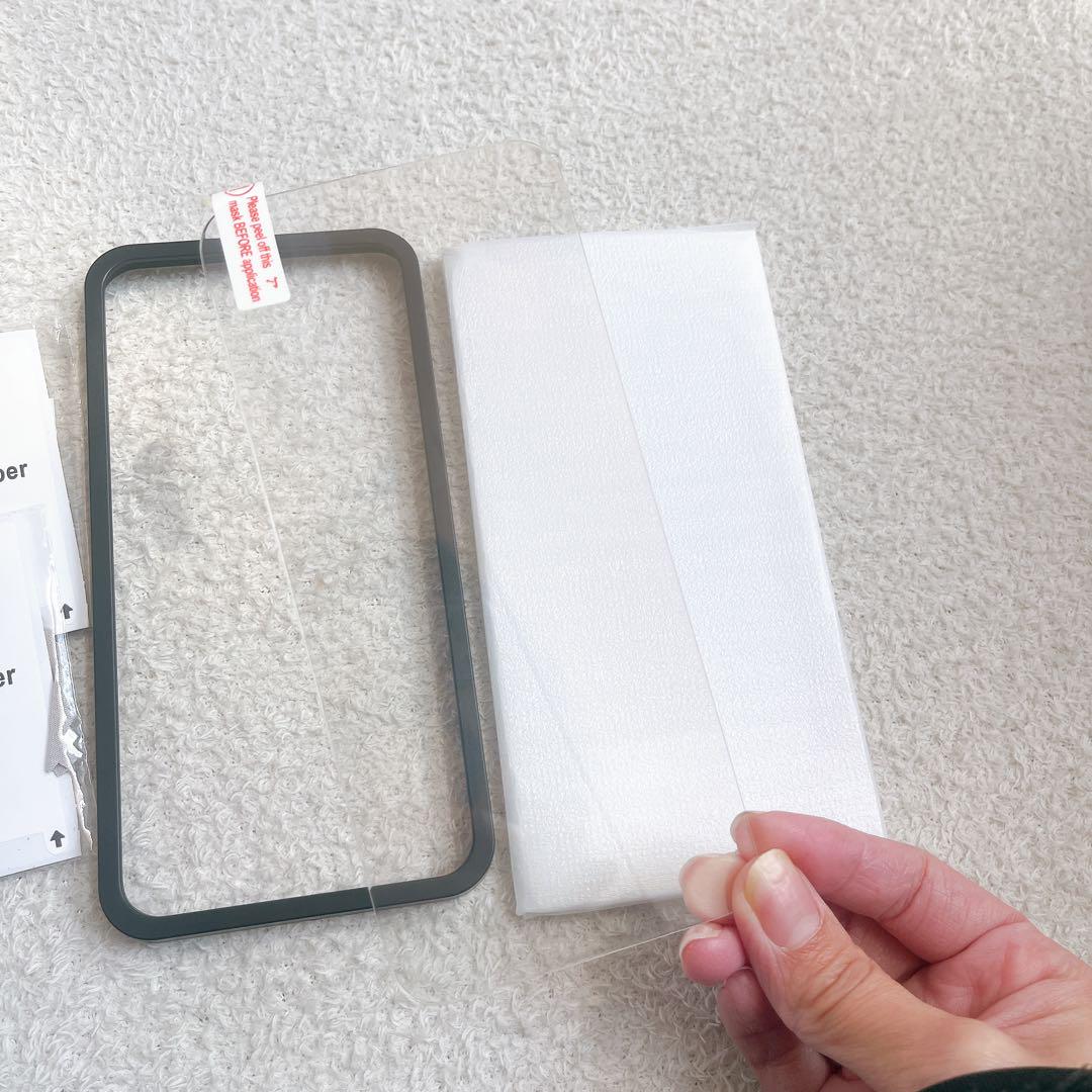 iPhone 15 Pro Max 画面フィルム　2枚 ガイド枠付き