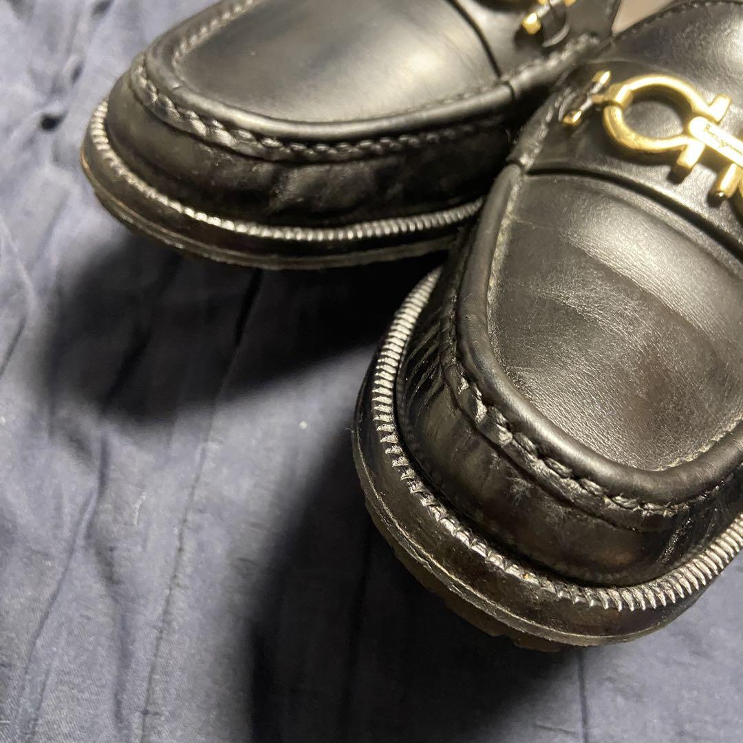 ◆フェラガモ FERRAGAMO ビットローファー　ガンチーニ