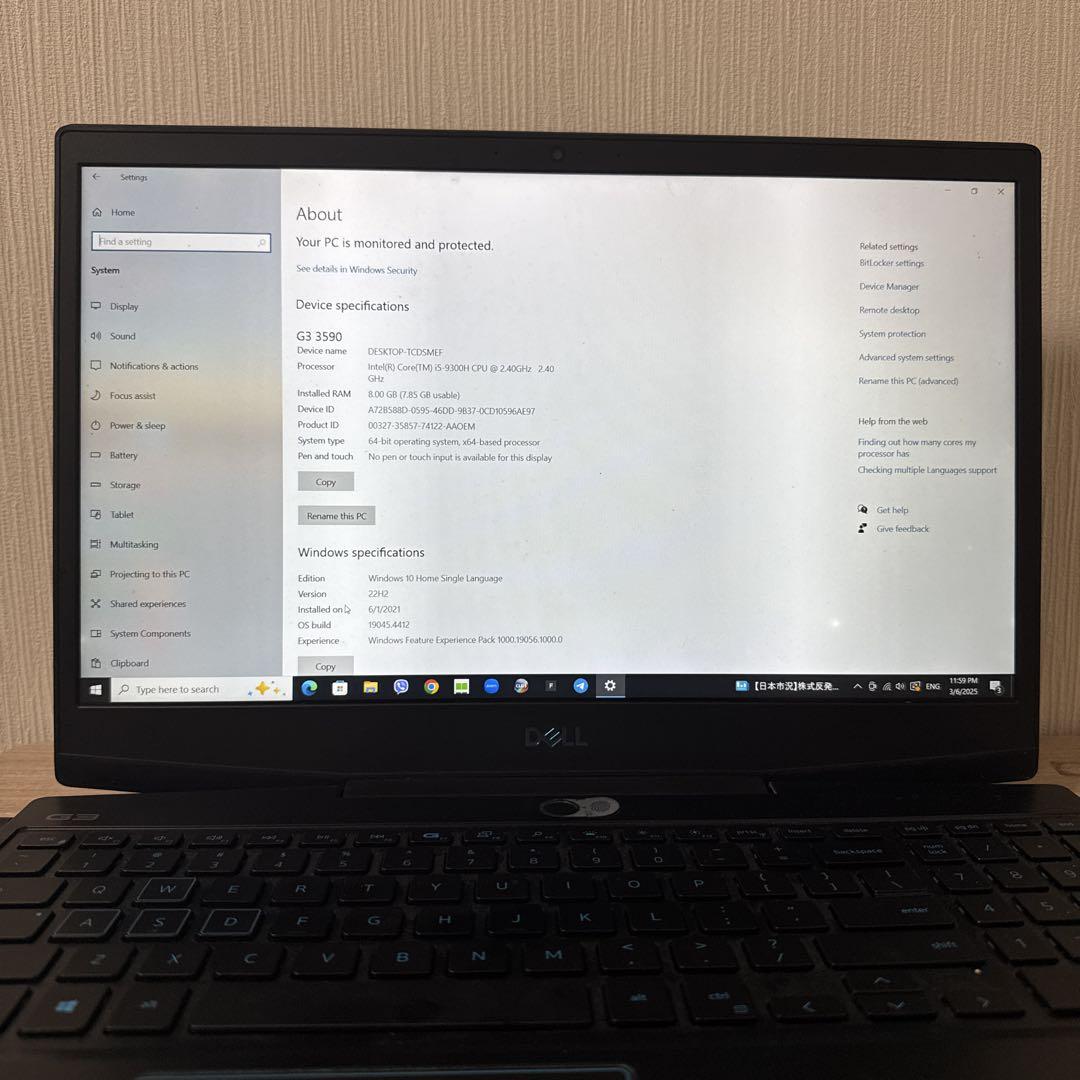DJ機材 Dell G3 I5 Gaming Laptop 9th Gen