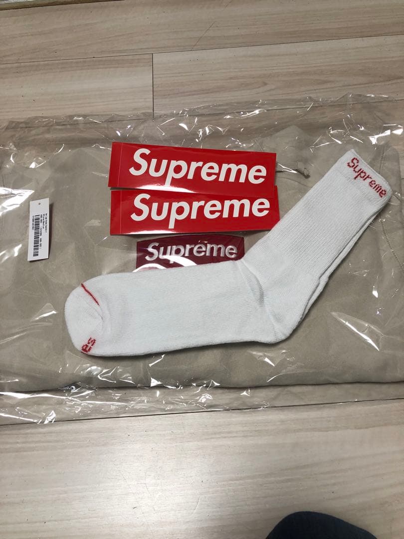 24FW Suprem Box Logo Hooded Sweatshirt M