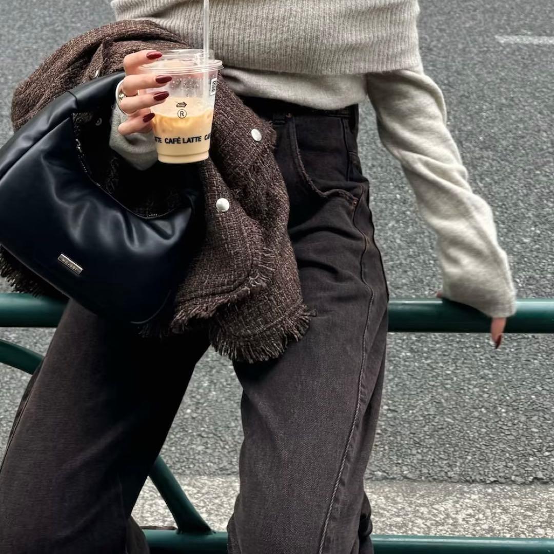 デニム ブラウン