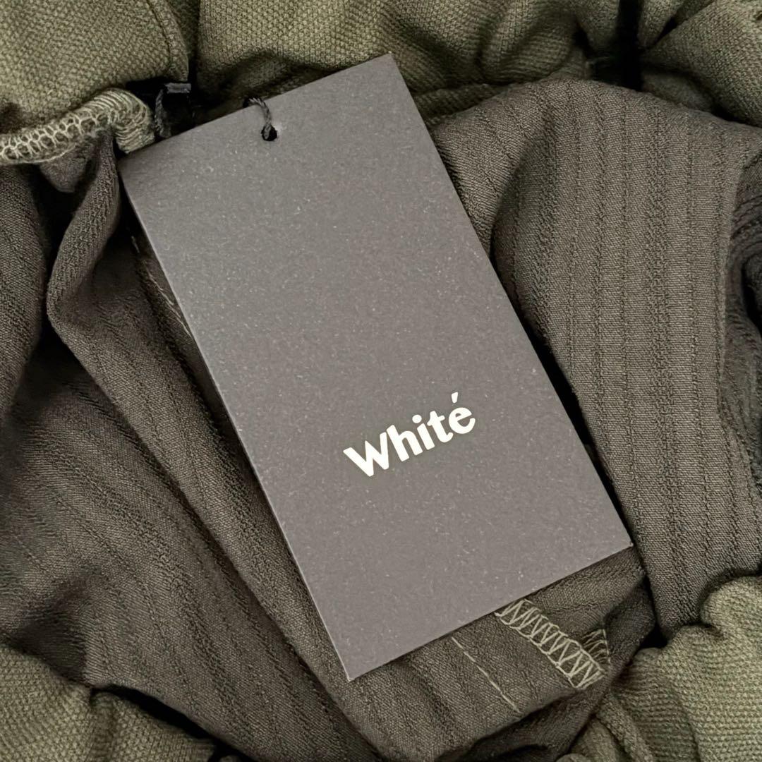 【新品タグ付】WHITE ホワイト　ジャージ＆レイシーピケラップスカート　フリー