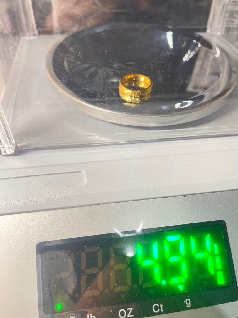 k24 槌目リング 指輪 4.94g 純金保証 k24刻印 k24 槌目リング 指輪 4.94g 純金保証 k24刻印