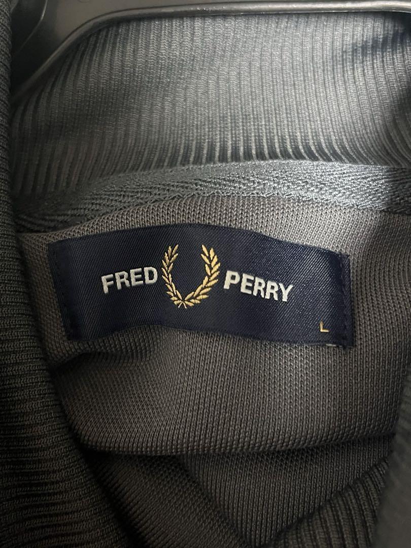 FRED PERRY グレー ジップアップジャケット L トラックジャケット