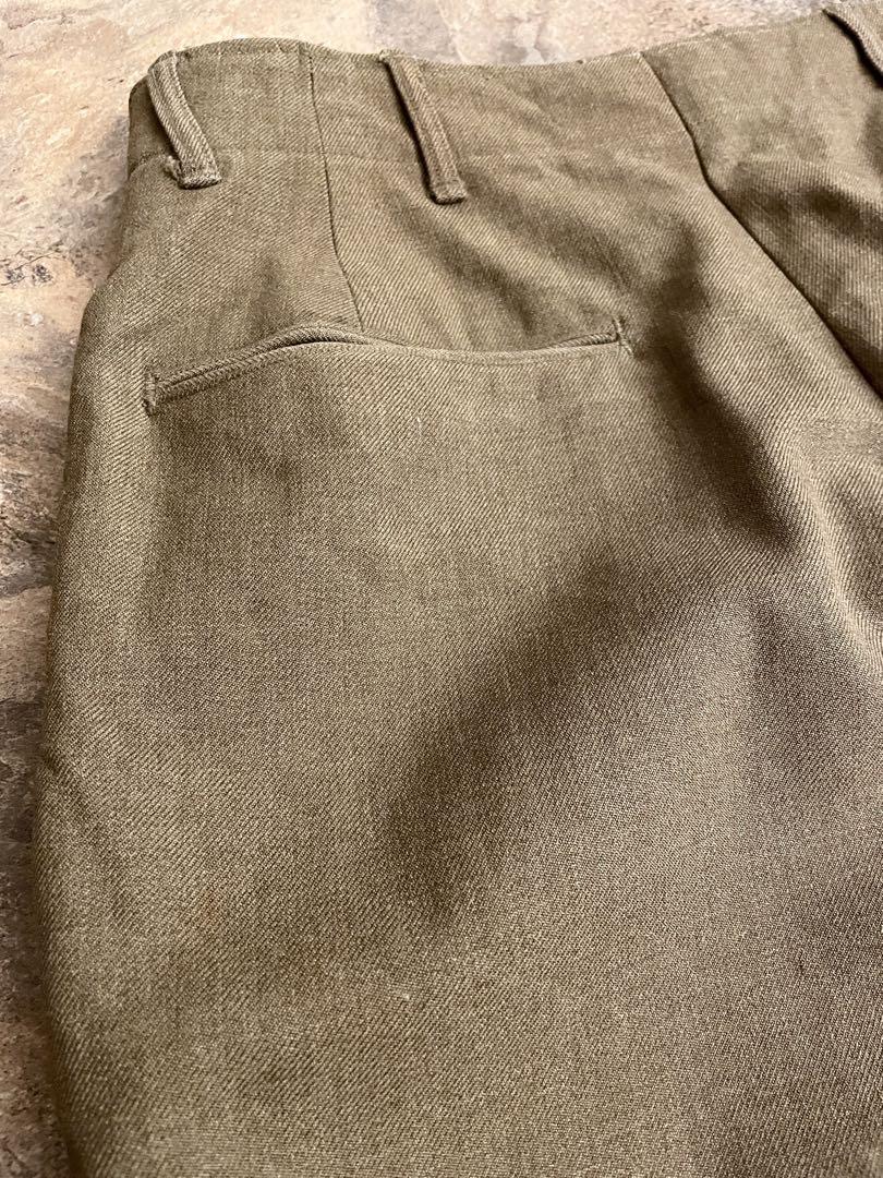 40s US.ARMY M-43 ウールパンツ ガスフラップ W32L29