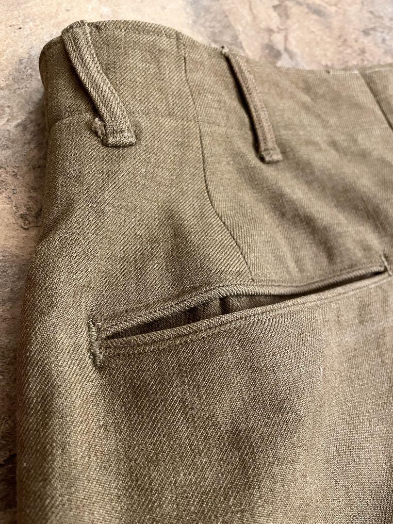 40s US.ARMY M-43 ウールパンツ ガスフラップ W32L29