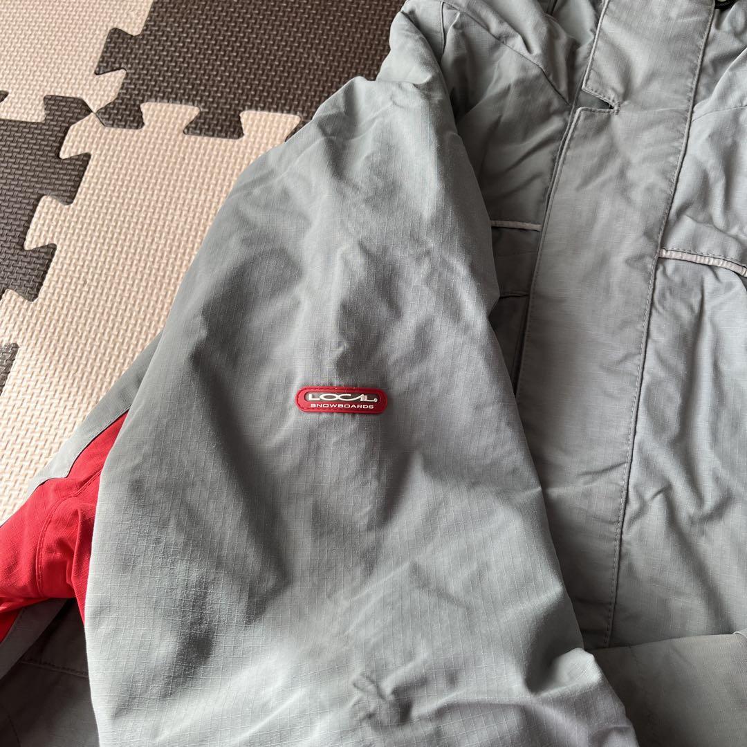 Local スノーボードウェア 女性用 グレー/レッド