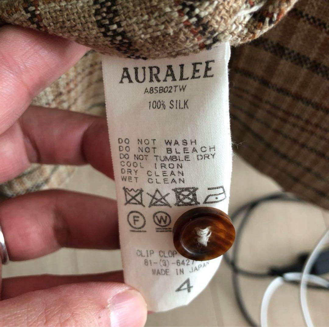 AURALEE silk summer tweed ブルゾン