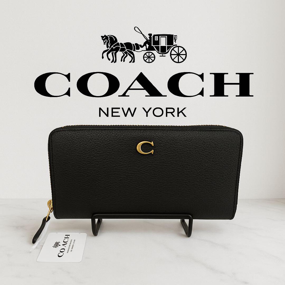 [週末セール価格] COACH ブラック cc489長財布コーチ