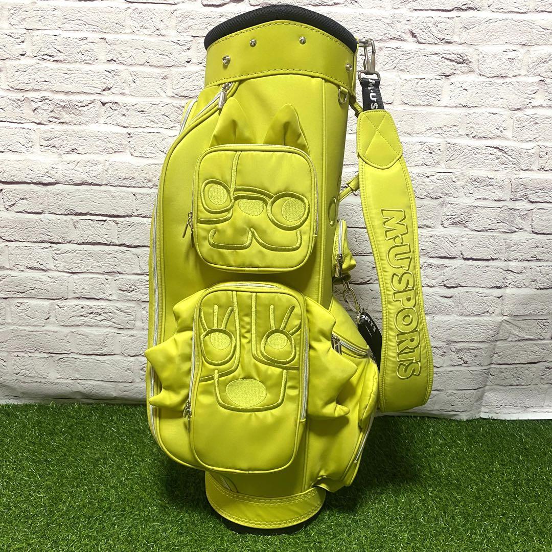 MU SPORTS muスポーツ イエローカラー キャディバッグ ゴルフ