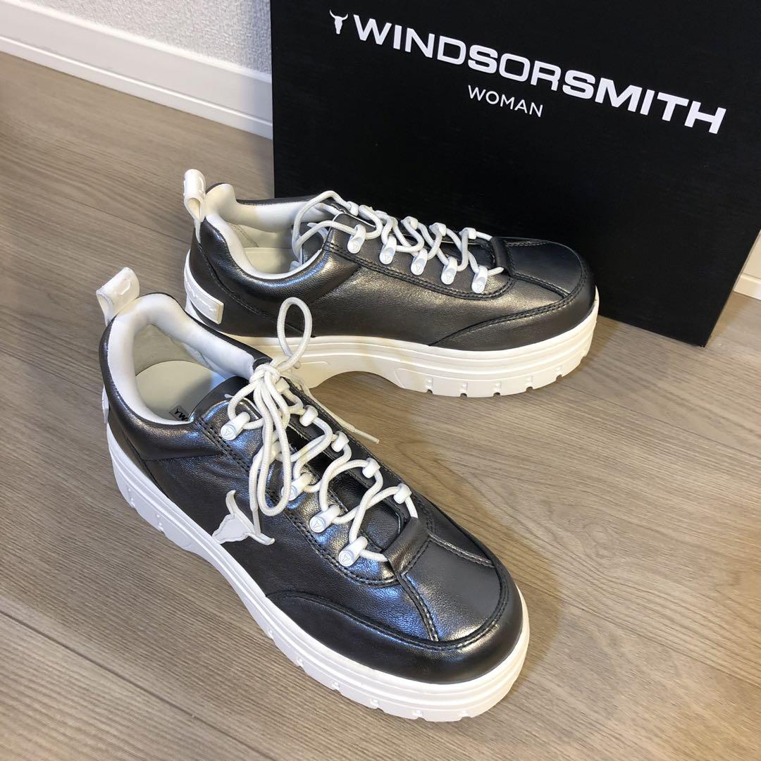 EU41 windsor smith 厚底スニーカー メタリックカラー