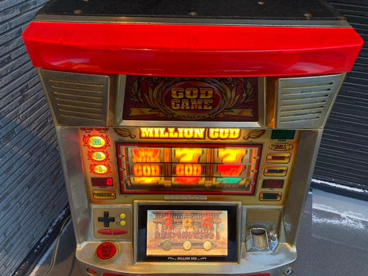 4号機 ほぼ完品 送料込 パチスロ 家庭用 初代 ミリオンゴッド 2002