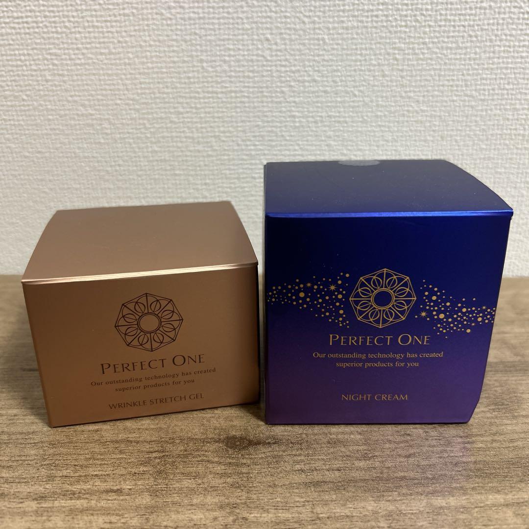 【新日本製薬】パーフェクトワン　薬用リンクルストレッチジェル、ナイトクリーム