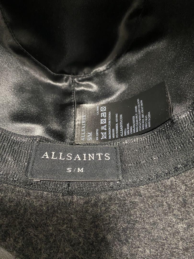 【未使用品】オールセインツ　ALL SAINTS ウールハット　グレー　S/M