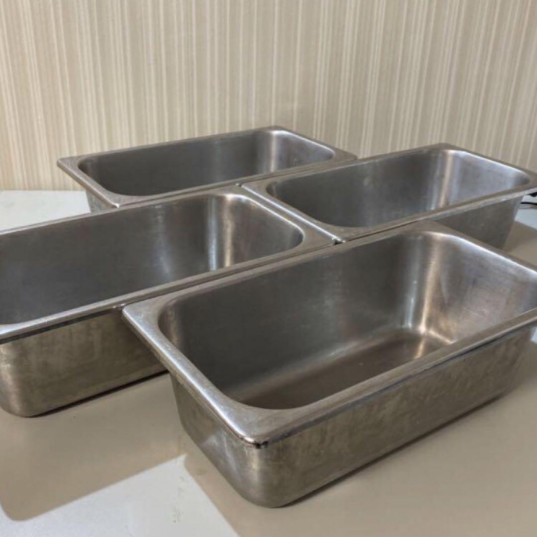 業務用ステンレスホテルパン  1/3サイズ6個9600円