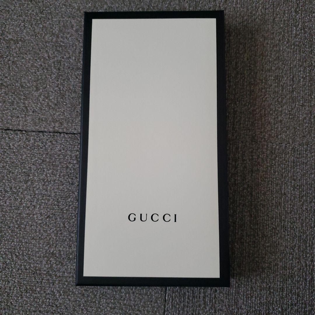 出産 GUCCI ネイビー模様 フリンジストール サンダル