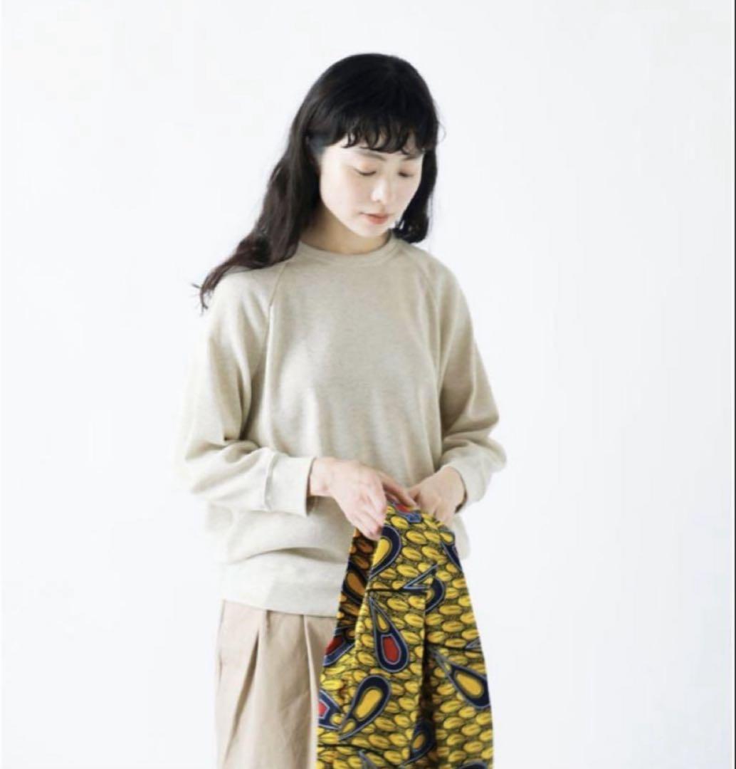 “SOIL”ハイデンシティワッフルドルマンスリーブTシャツ・オートミール