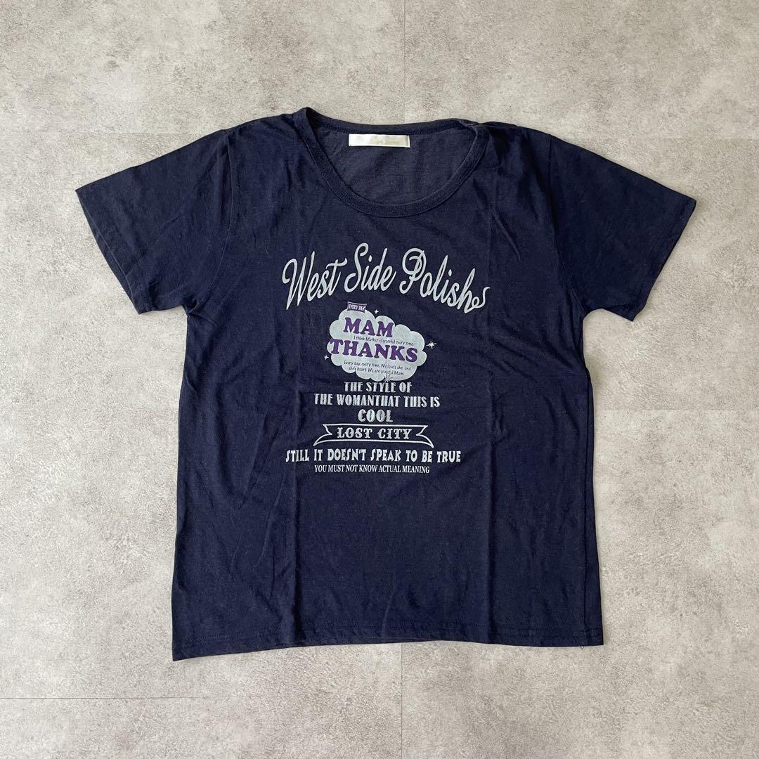 90 y2k グランジ アメカジ West Side Polish 半袖Tシャツ