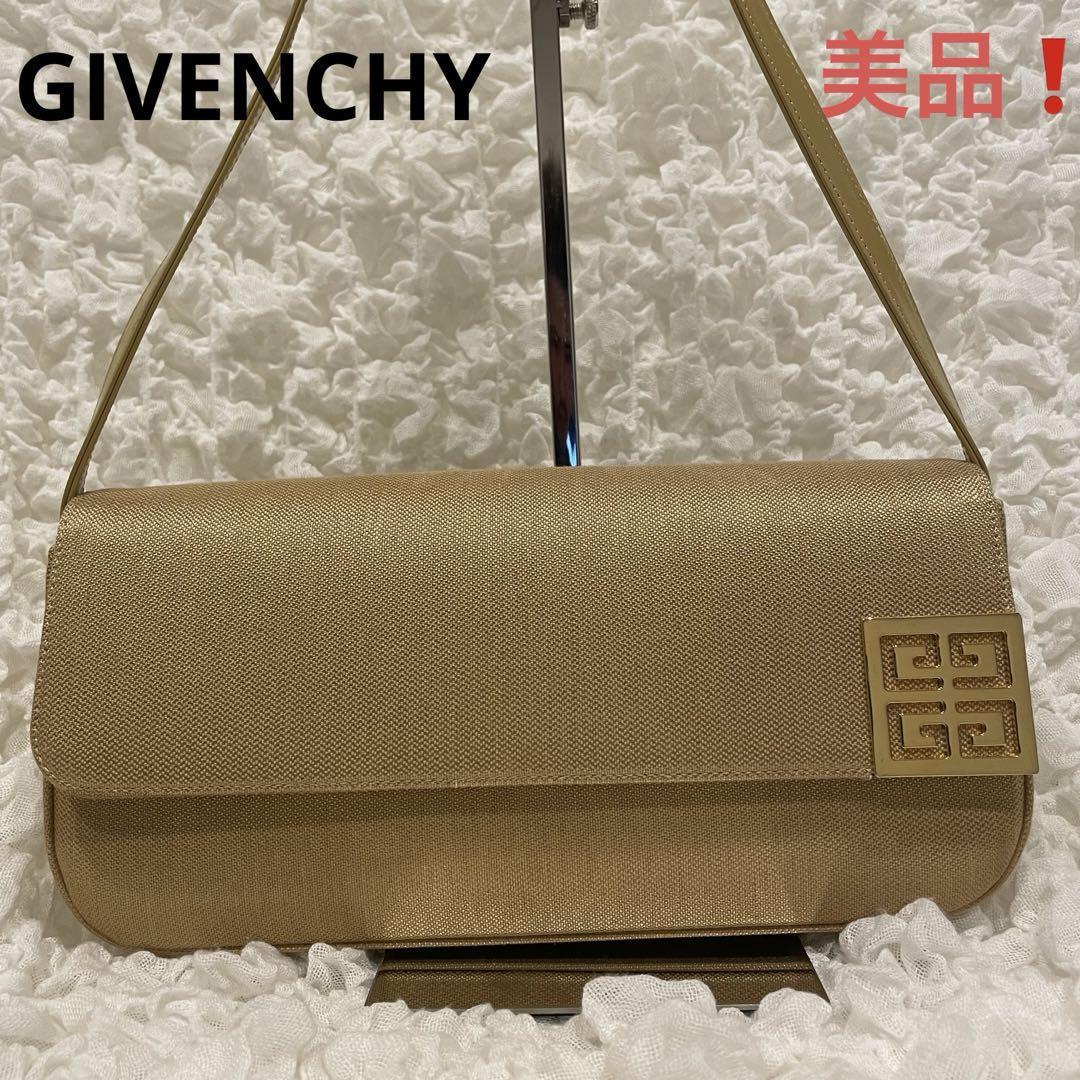 美品❗️ GIVENCHY ワンショルダー ショルダーバッグ ゴールド