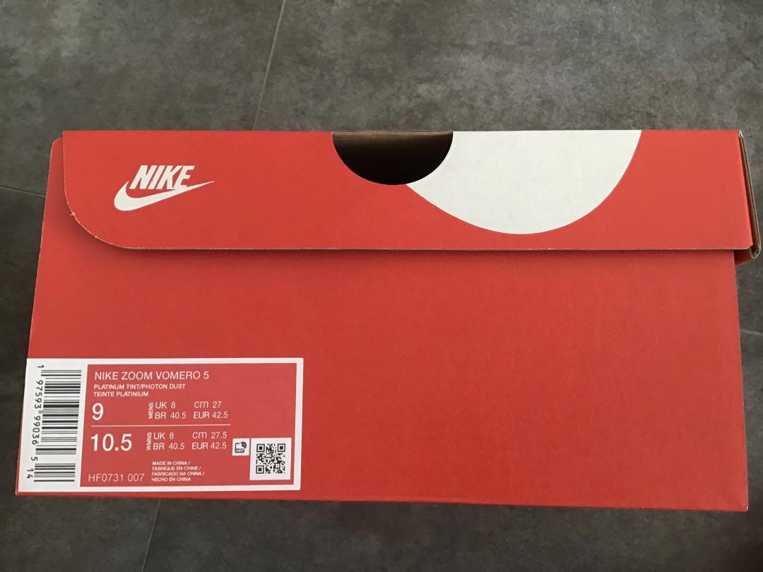 靴 Nike Zoom Vomero 5 Platinum Tint 27cm