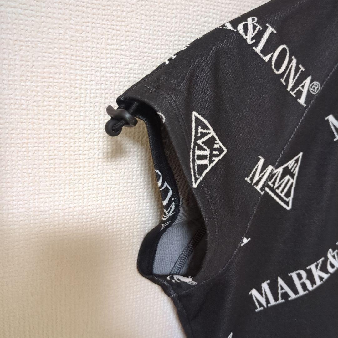 ★美品★MARK&LONA　CODE　スリーブドロストバイアスロゴ半袖ポロシャツ ☆美品☆MARK&LONA CODE スリーブドロストバイアスロゴ半袖
