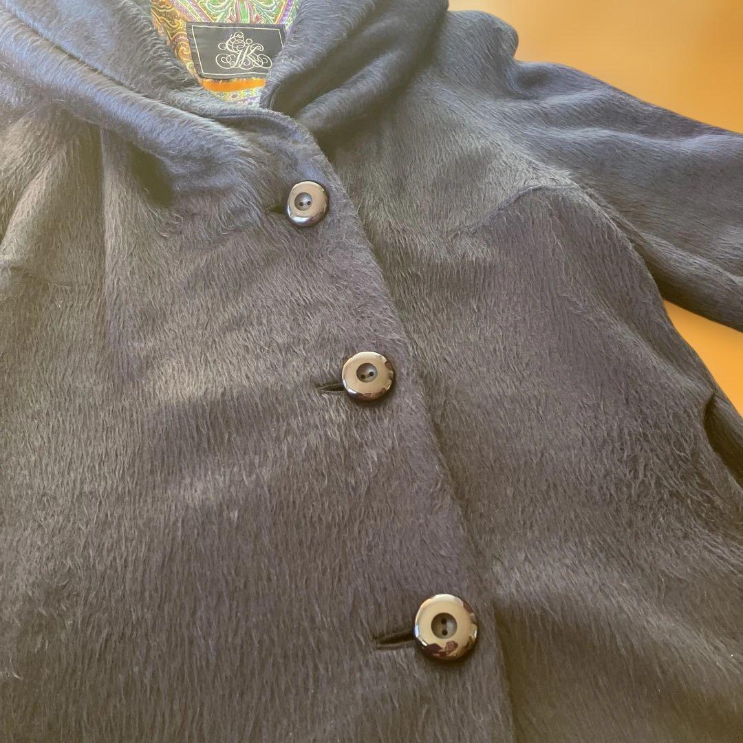 伊太利屋 ネイビー ロングコート 伊太利屋 ネイビー ロングコート