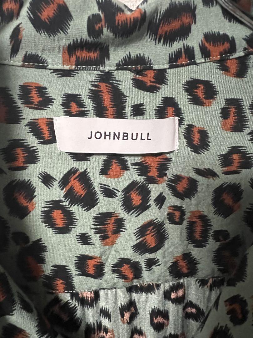 johnbull ジョンブル　レオパード　オープンカラーシャツ　レーヨン
