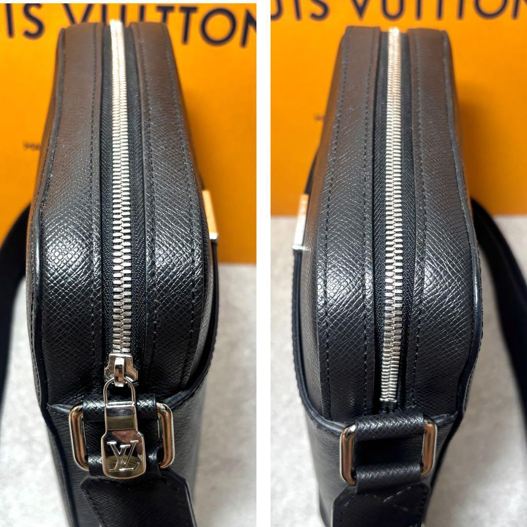 ［廃盤］ルイヴィトン　タイガ　アントンポシェット　ショルダーバッグ ブラック LOUIS VUITTON - ［廃盤］ルイヴィトン タイガ アントン