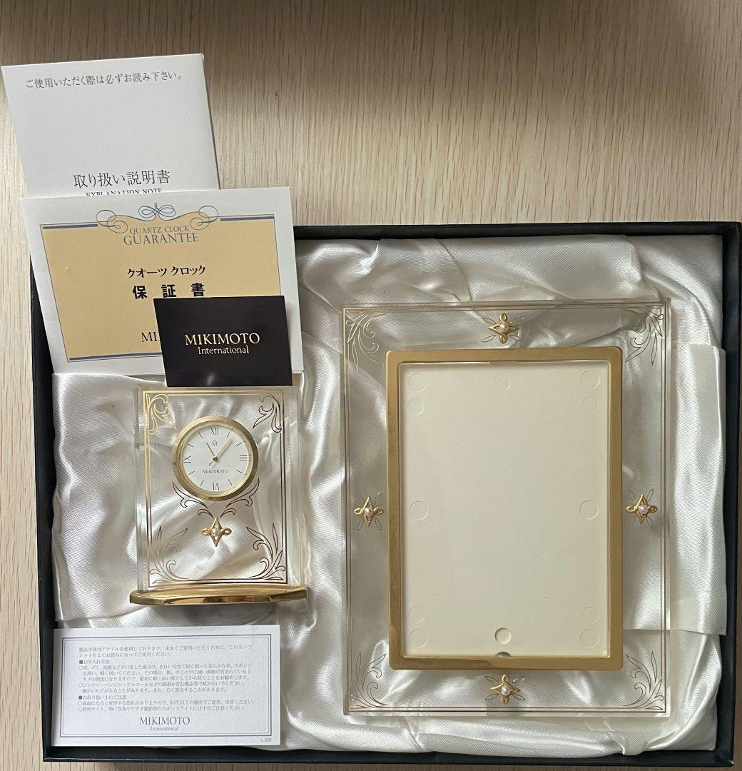 MIKIMOTO 置時計とフォトフレームセット ミキモト 置き時計・フォトフレームセット｜Yahoo!フリマ（旧