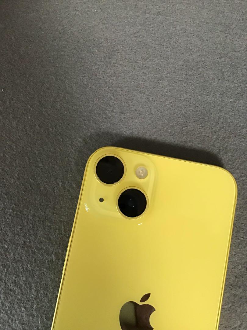 美品　国内版　SIMフリー　iPhone14 256GB イエロー色