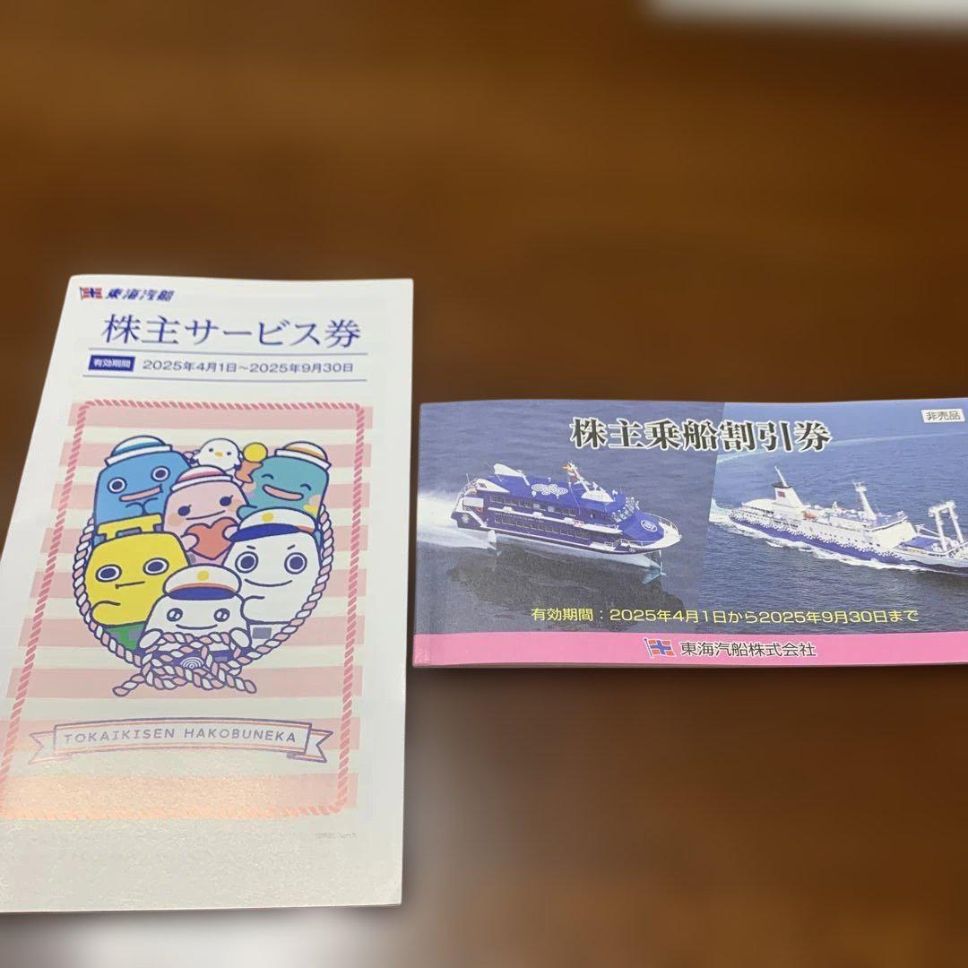 東海汽船株主乗船割引券☆10枚1冊☆サービス券1冊 - メルカリ