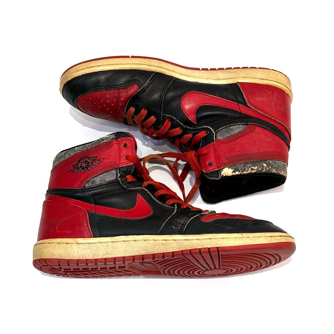 1985年 AIR JORDAN 1 BRED オリジナル ビンテージ シカゴ - メルカリ 1985年 AIR JORDAN 1 BRED オリジナル ビンテージ シカゴ - メルカリ