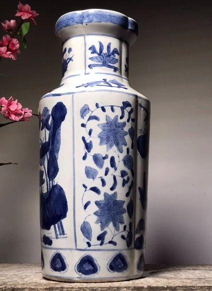 中国美術 青花双喜字西瓜壇 景徳鎮陶磁器 装飾品 置物 中国美術 青花双喜字西瓜壇 景徳鎮陶磁器 装飾品 置物