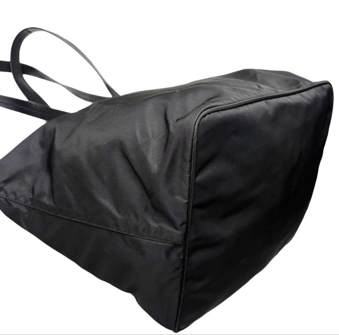 041 美品 PRADA ハンドバッグ トートバッグ 肩掛け 黒 p8