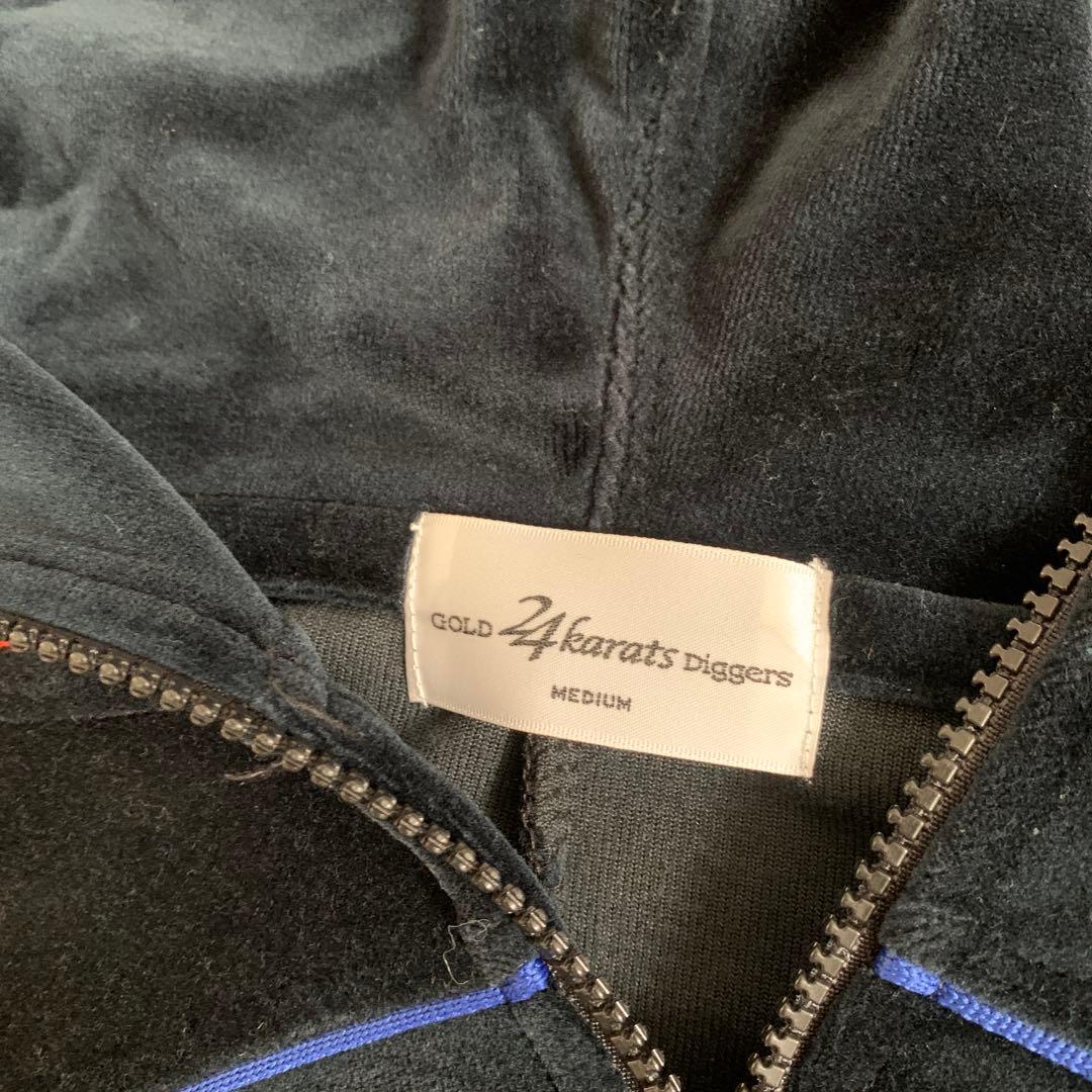 24karats セットアップ　ジップアップパーカースェット上下セット