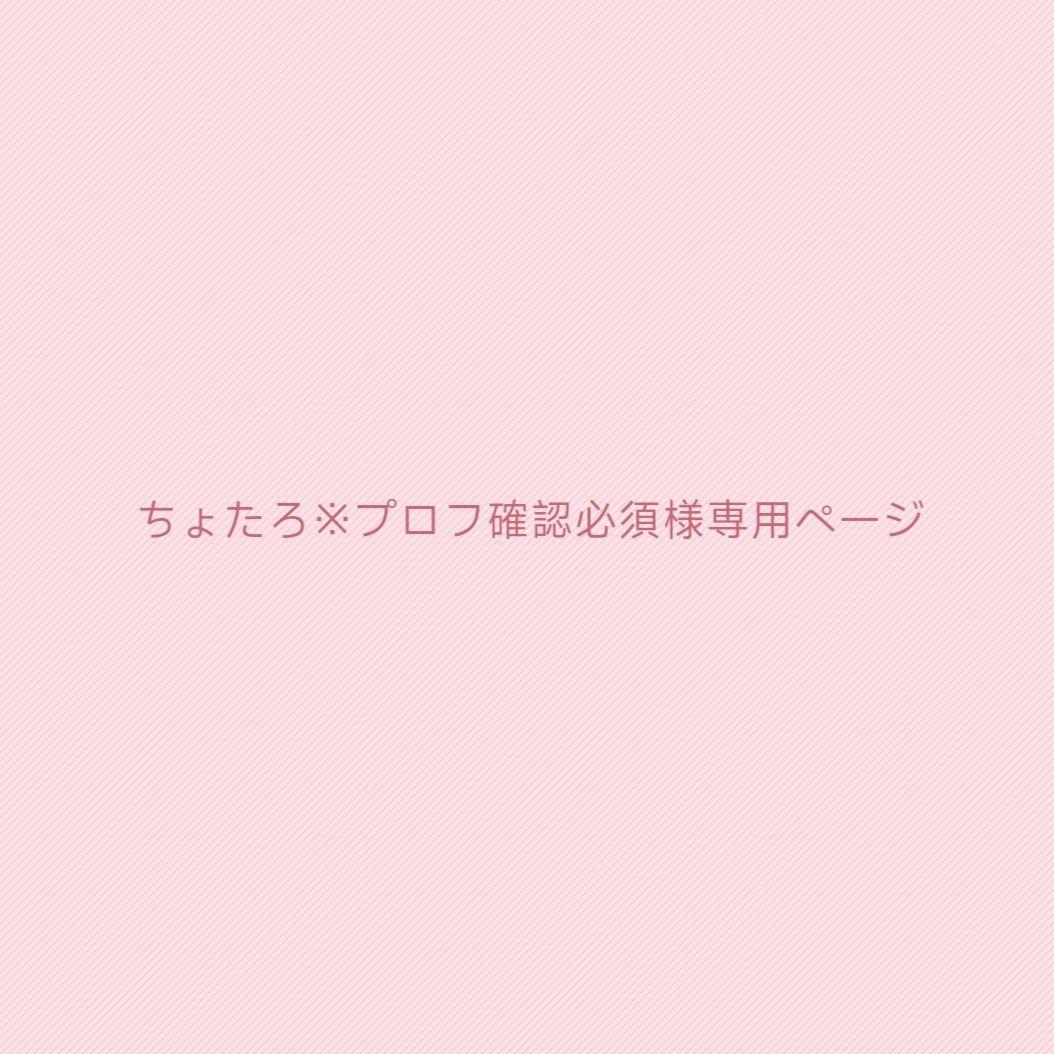 ちょたろ※プロフ確認必須ページ