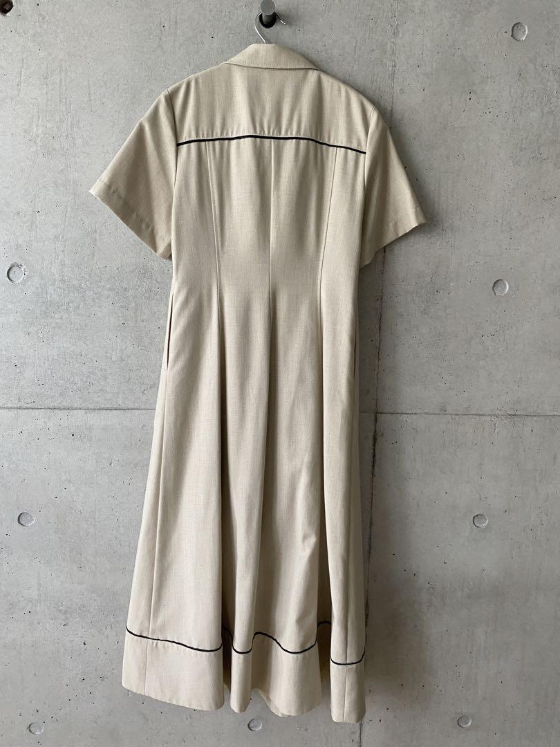 CITY リネンブレンドフロントジップワンピース