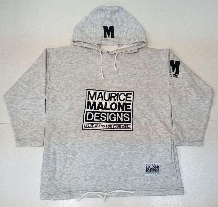90s MAURICE MALONE DESIGNSデカロゴ スウェットパーカー