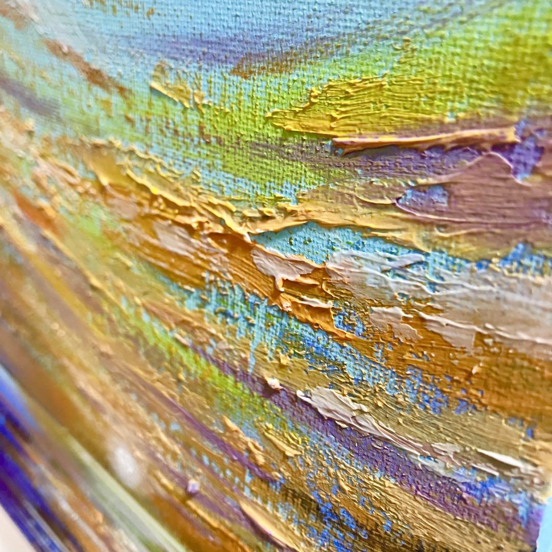 sunset＊絵画　原画　風景画　海　夏　テクスチャーアート　夕日 sunset＊絵画 原画 風景画 夏 海 空 夕日 テクスチャーアートの