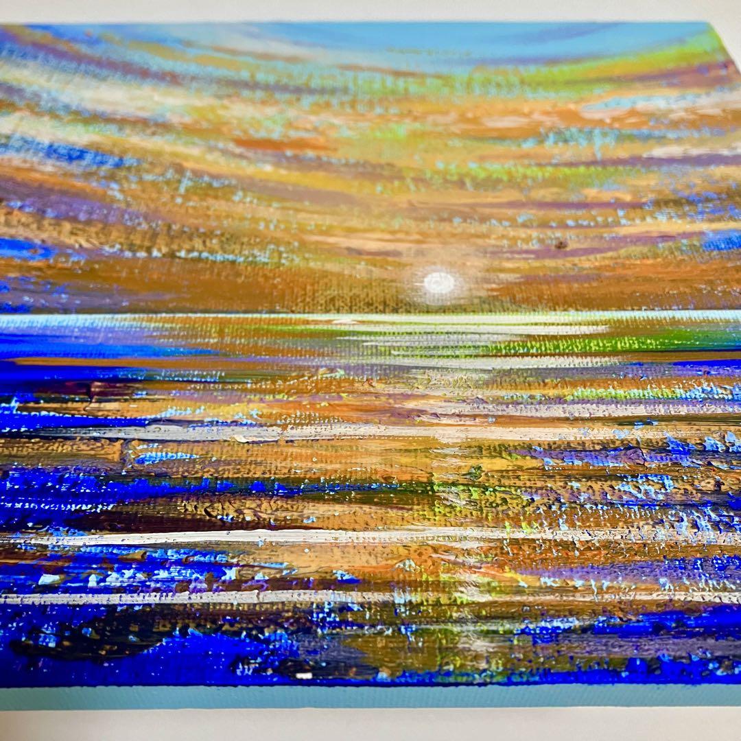 sunset＊絵画　原画　風景画　海　夏　テクスチャーアート　夕日 sunset＊絵画 原画 風景画 海 夏 テクスチャーアート 夕日