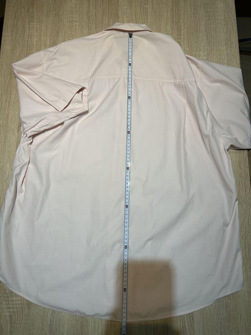 WASHED FINX TWILL BIG HALF SLEEVED SHIRT