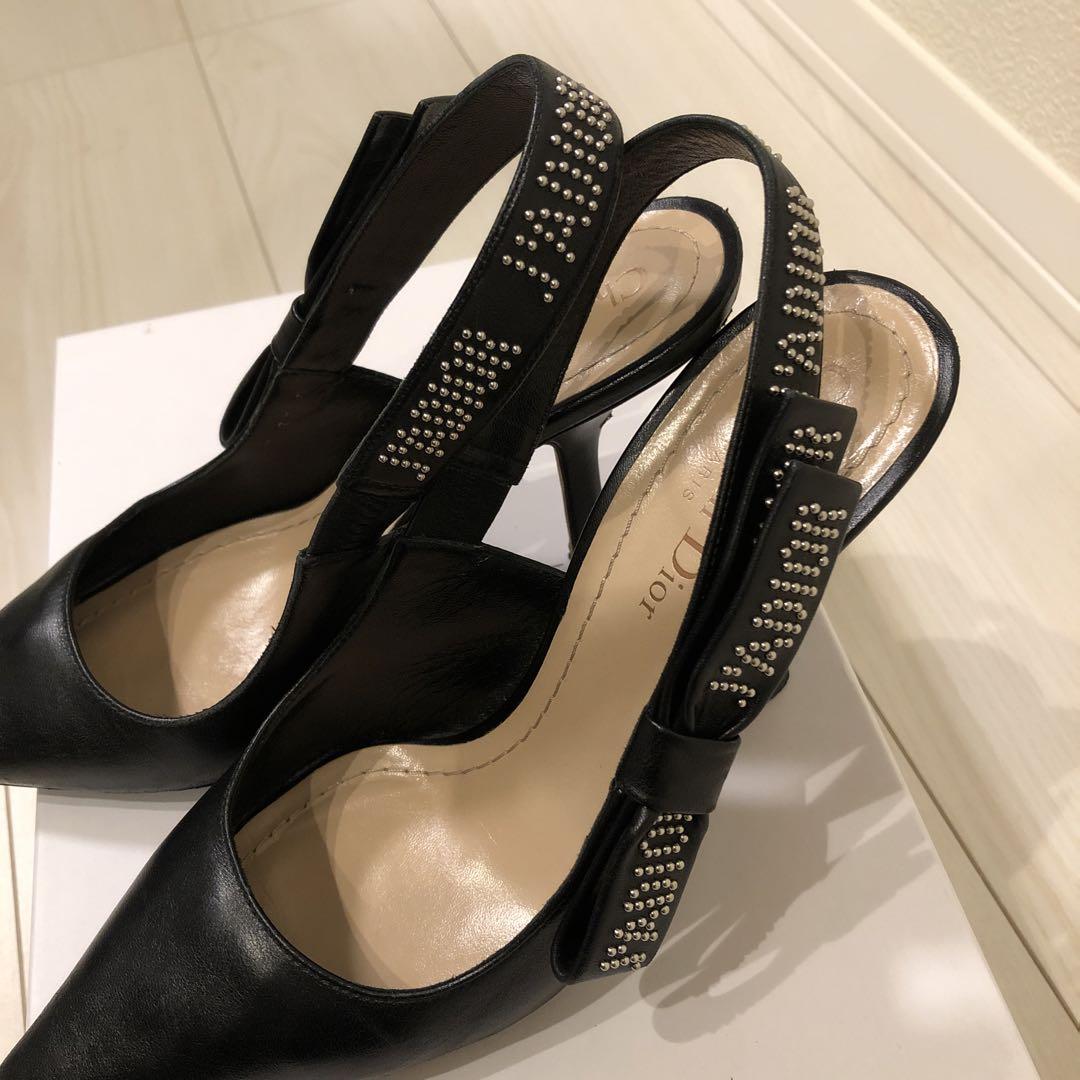 【イブニングウェアの上品さにマッチ♪】Dior ヒールスライド ディオールパンプス