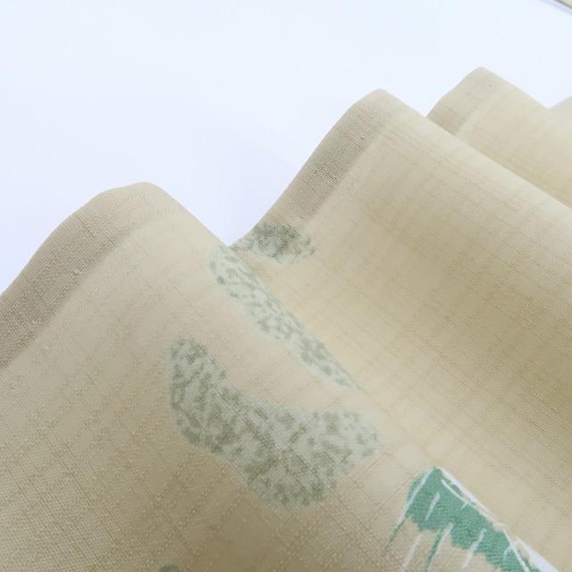 Y1005◆美品 薄物 洗える夏着物『白像色×蝶』小紋 着物
